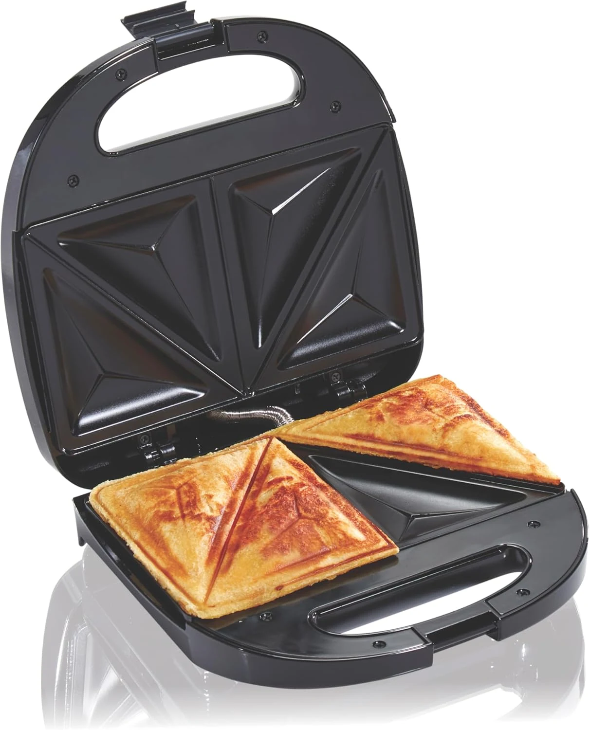 Hamilton Beach Electric Sealed Sandwich Maker Grill with PFAS-Free Nonstick Plates (25430G)
