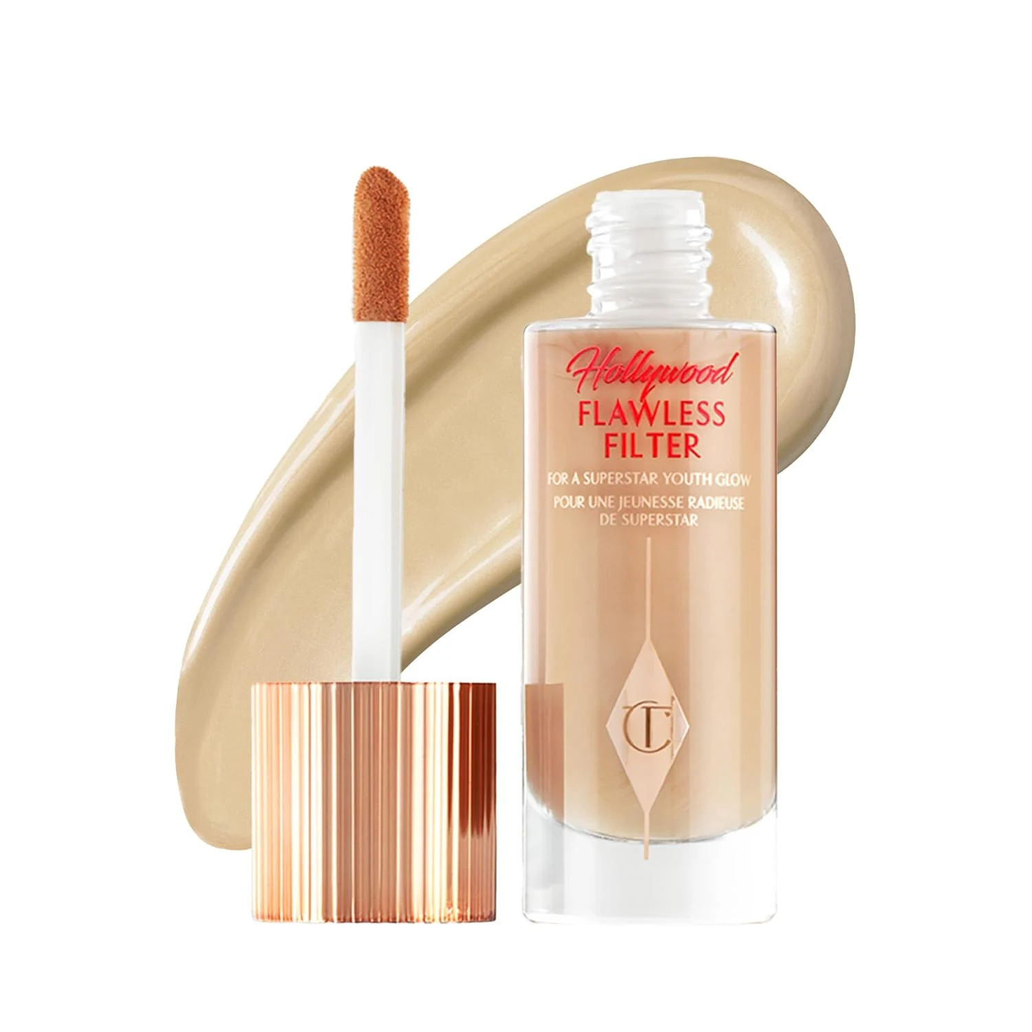 Charlotte Tilbury Hollywood Flawless Filter - Multi‑Use Makeup Primer, Complexion Booster & Illuminating Liquid Highlighter