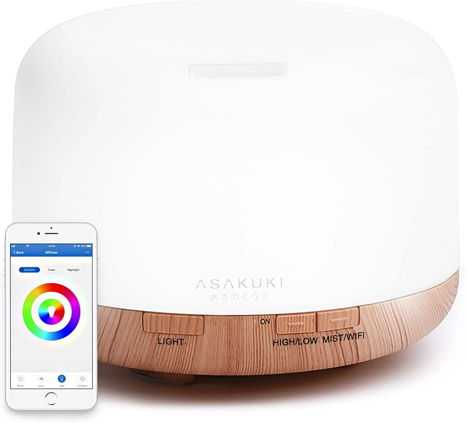 ASAKUKI Smart Wi-Fi Essential Oil Diffuser, App and Voice Control review