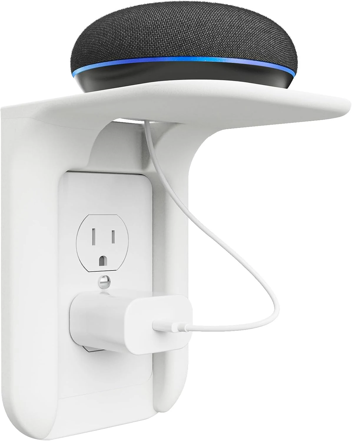 WALI Outlet Shelf Wall Holder, Bathroom Shelf up to 10lbs