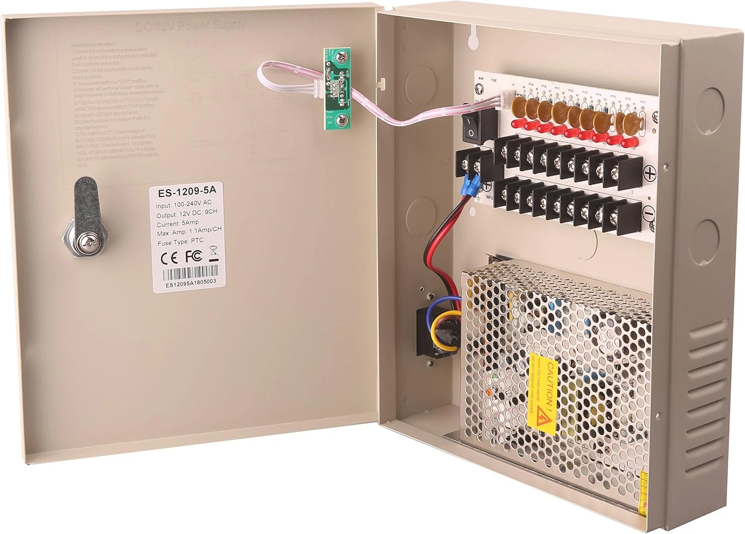 EVERSECU 9 Channel DC12V 5 Amp PTC Fuse CCTV Power review