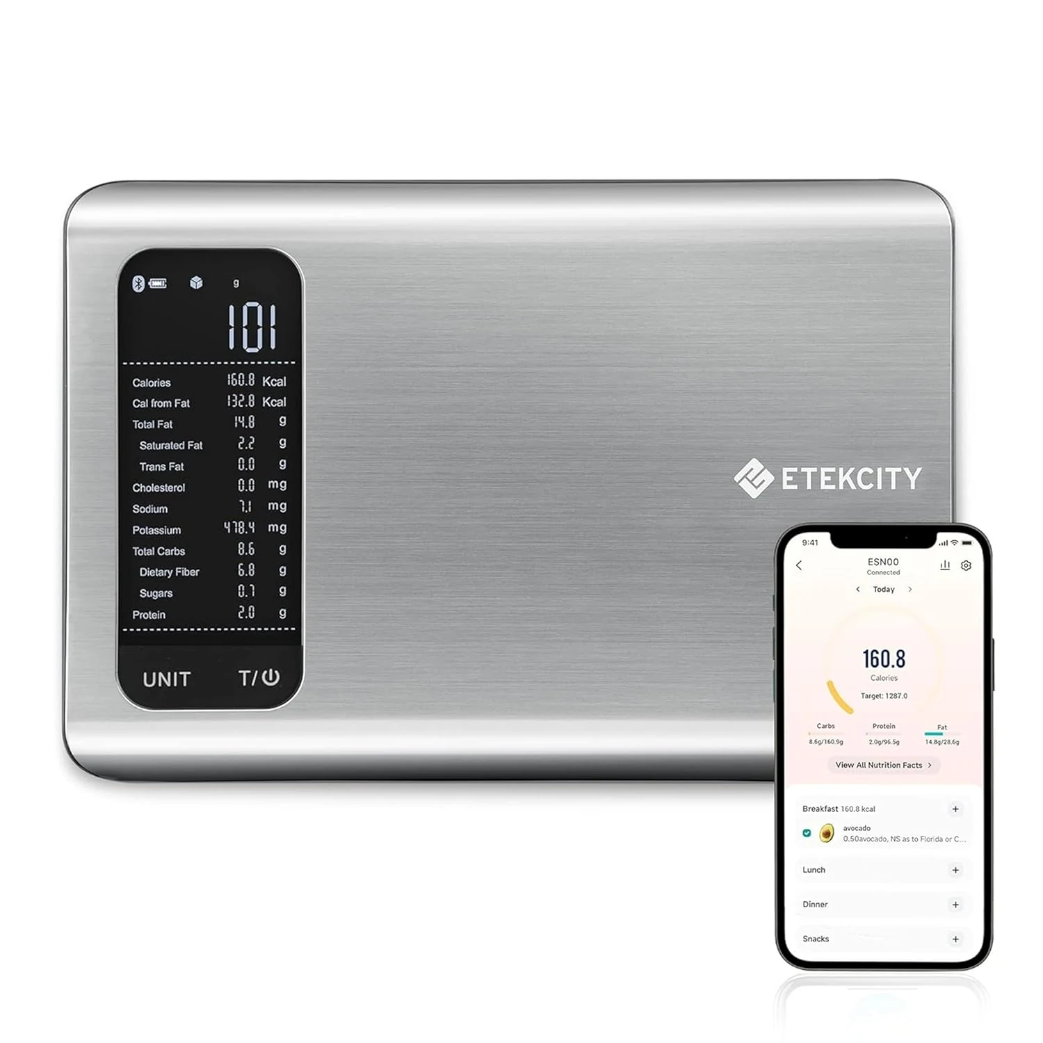 Etekcity Smart Food Kitchen Scale with Nutritional Calculator, Free App