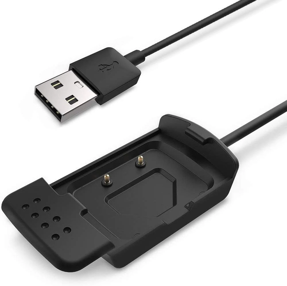 Scosche Rhythm+ Replacement Charger Dock, KELIFANG Replacement USB Charging Cradle Cable 1M Compatible with Scosche Rhythm Plus Heart Rate Monitor Armband Accessories, Black