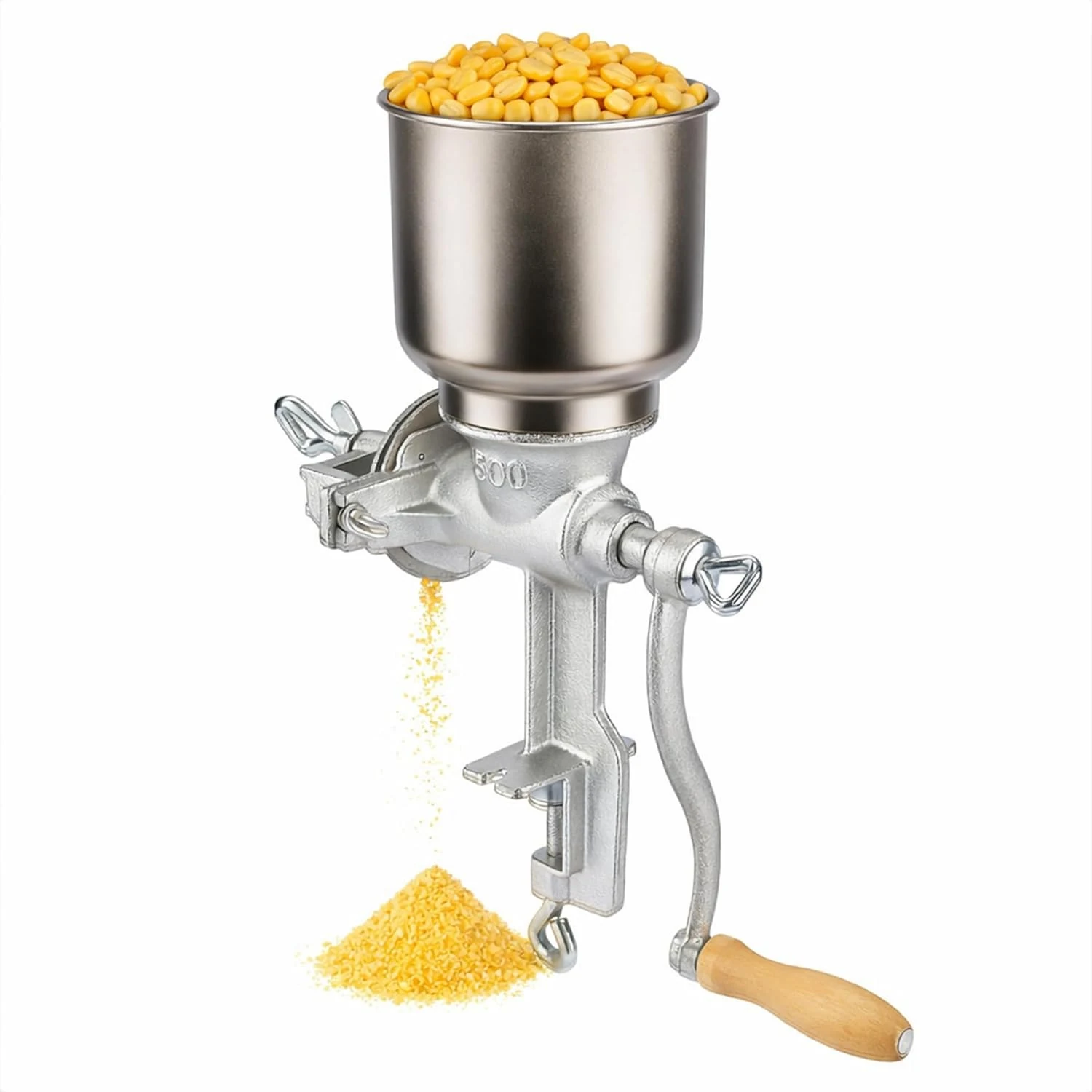 Hand Operated Corn Grain Mill Grinder Useful Kitchen Tool Corn