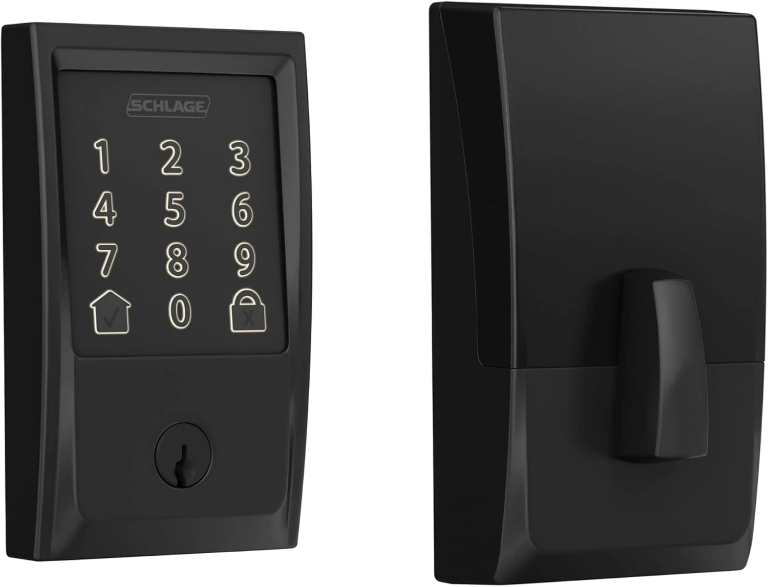 Schlage Encode Smart Wi‑Fi Deadbolt Lock with Touchscreen Keypad, Keyless Front Door Entry, App Control (BE489WB CEN 622)