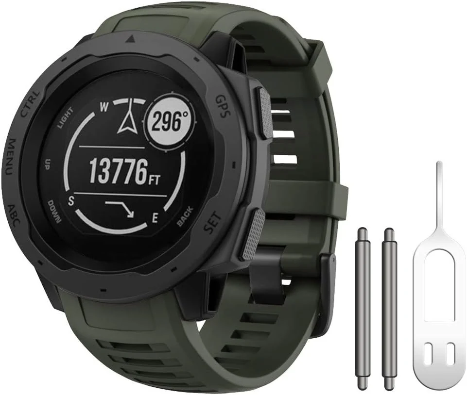 NotoCity for Garmin Instinct Band, Soft Silicone Replacement Watch Strap