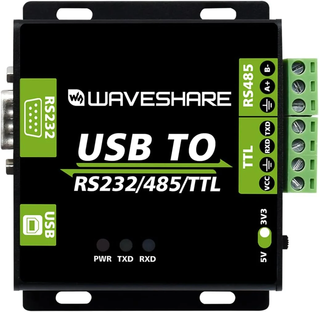 Waveshare USB to RS232 / RS485 / TTL Industrial Isolated Converter