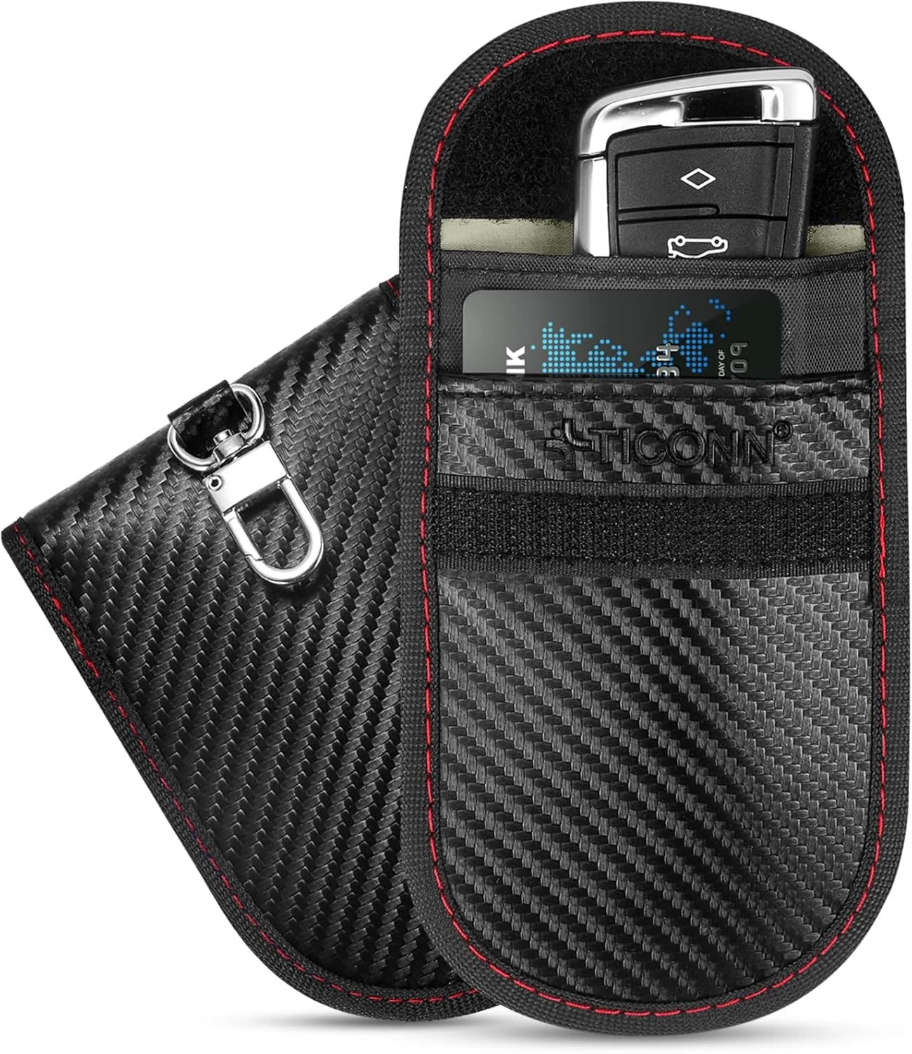 TICONN 2PK Faraday Bags for Car Keys Fob, 3.5''X5.0'' Faraday review