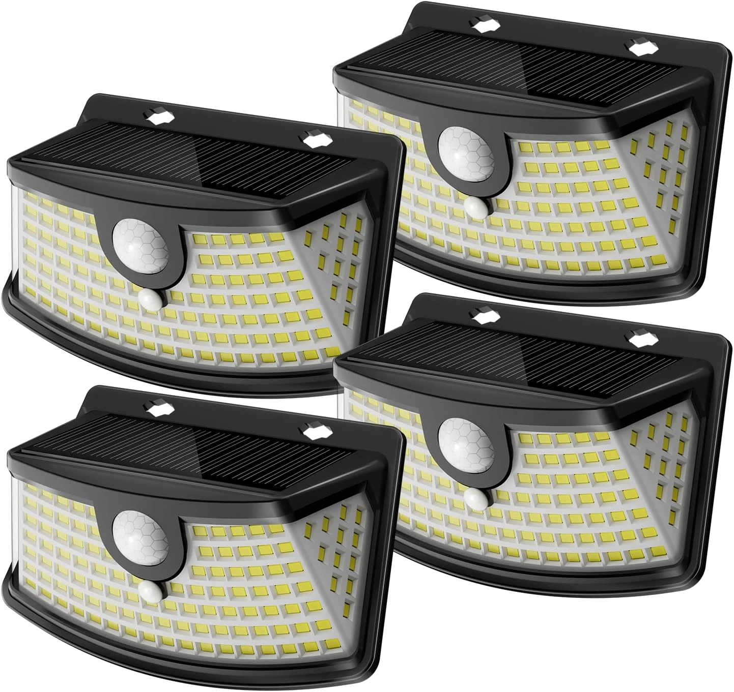Aootek New Solar Motion Sensor Lights 120 LEDs with Lights