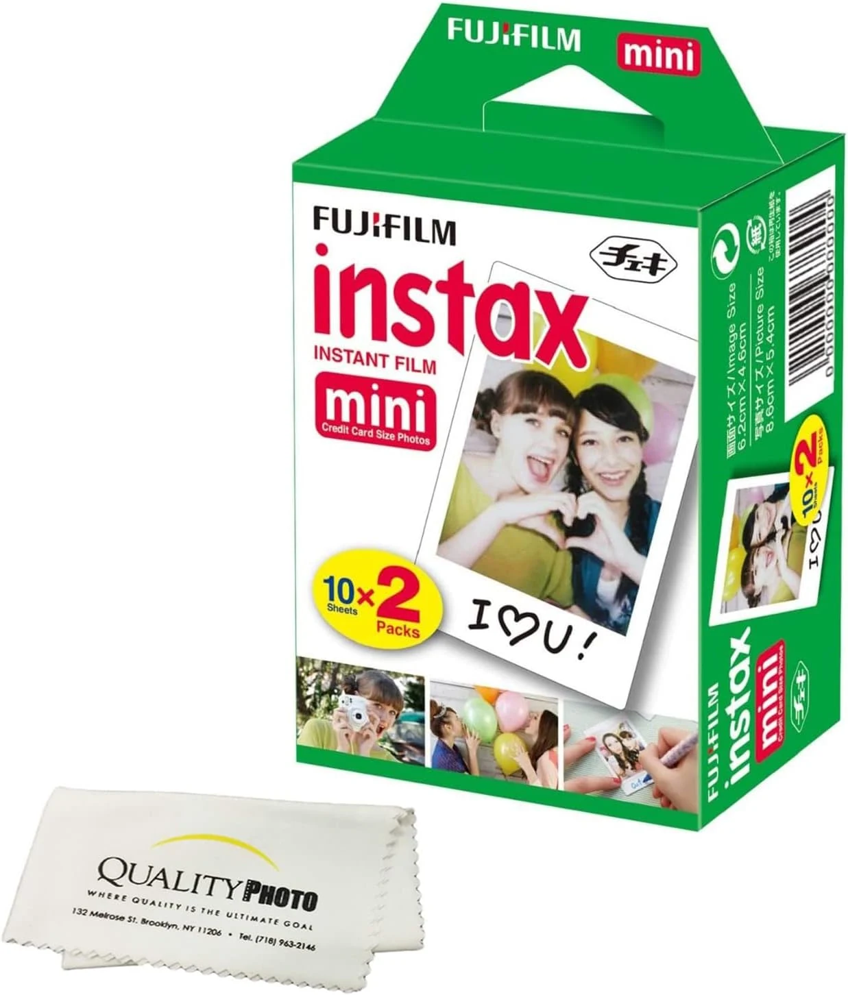 Fujifilm INSTAX Mini Instant Film (White) for Fujifilm Mini 8,9,11,12 Cameras