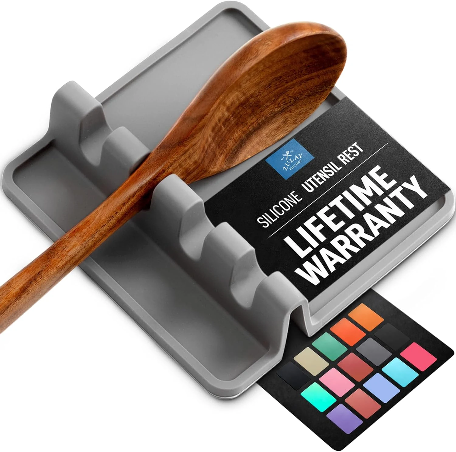 Zulay Kitchen Spoon Rest for Multiple Utensils High Heat-Resistant Silicone review