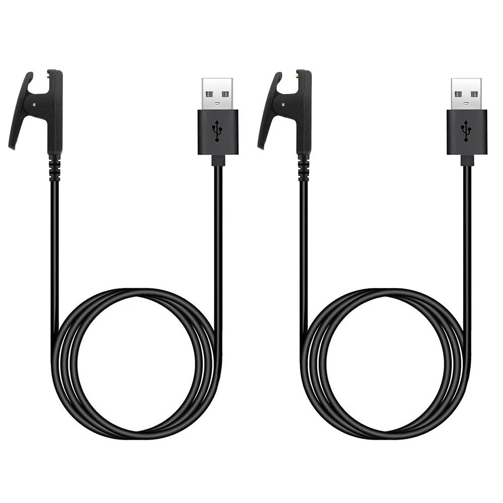 Kissmart Charger for Garmin Forerunner 35 230 235 630 645 735XT, Approach S20 G10, Vivomove HR, Lily, Replacement Charging Cable Clip