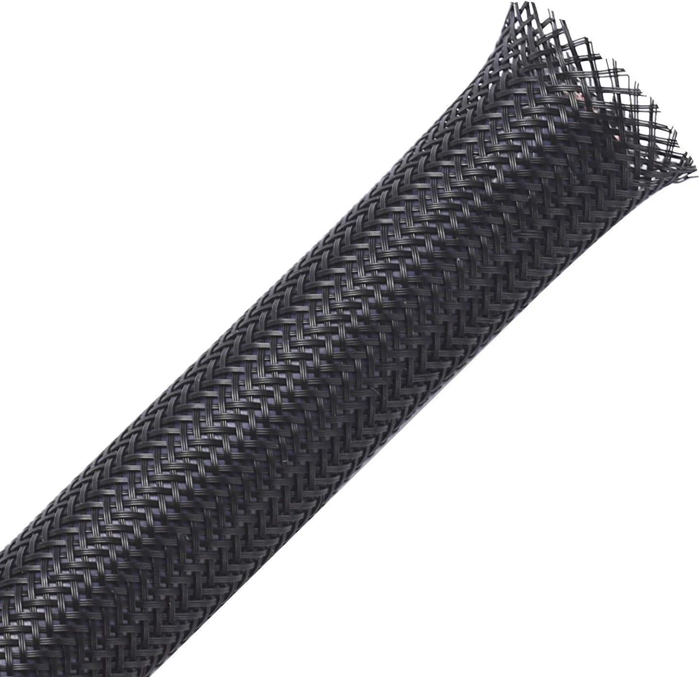Alex Tech 50ft PET Expandable Braided Sleeving (1/4 inch & 1/2 inch, Black)