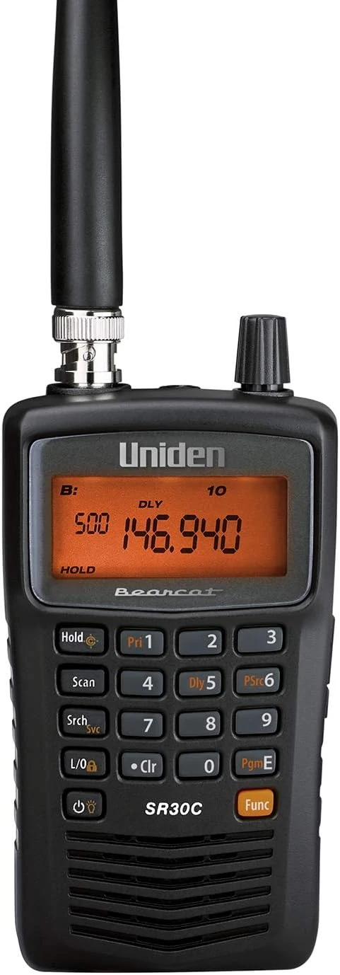 Uniden Bearcat SR30C, 500-Channel Compact Handheld Scanner, Close Call RF Capture