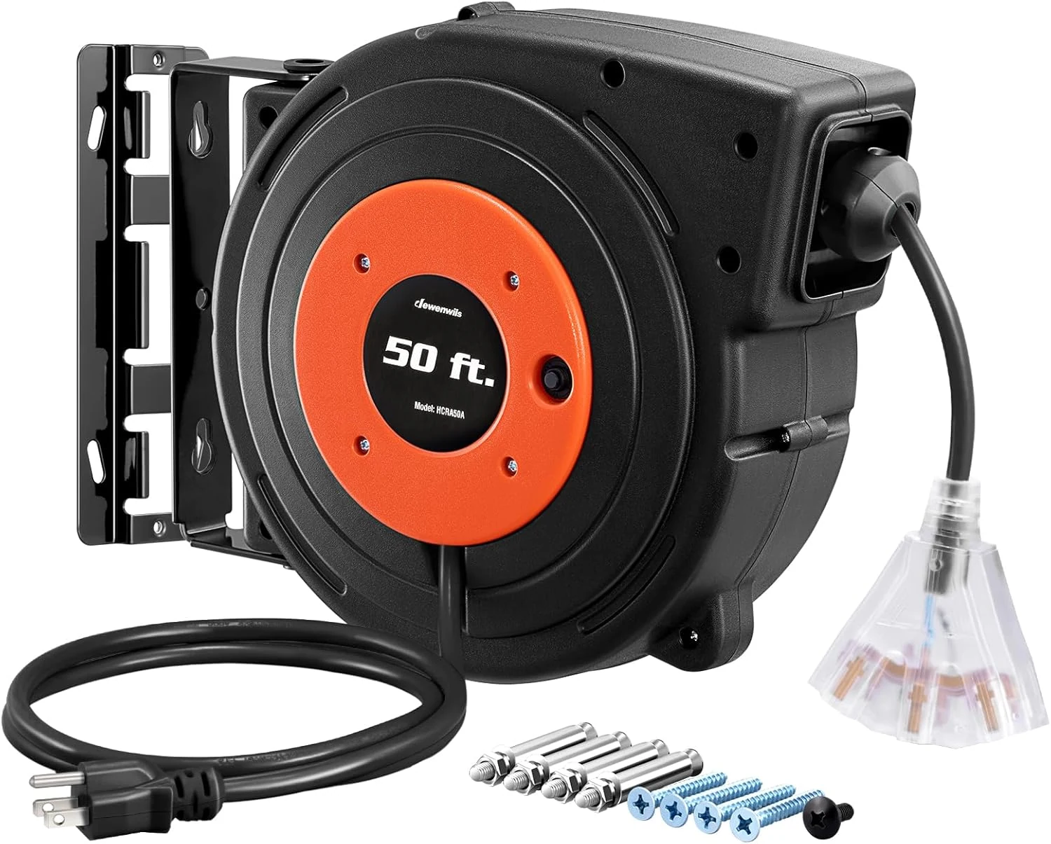 DEWENWILS Retractable Extension Cord Reel, 50 FT Heavy Duty Power review