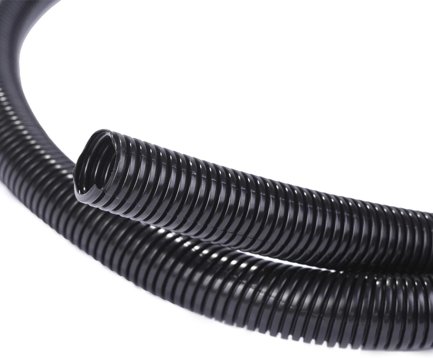 Alex Tech 25ft - 1/4 inch Split Wire Loom Tubing - Black