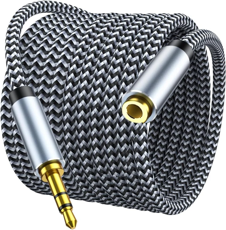 MORELECS Headphone Extension Cable 10ft (3.5mm TRS, audio only, no mic)