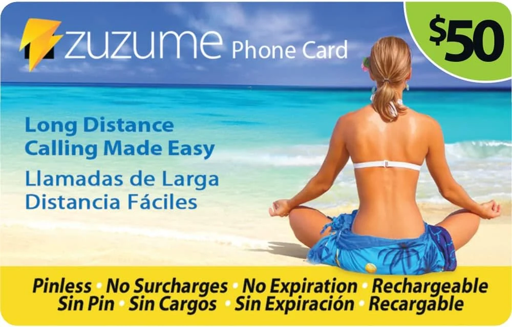 Up to 1724 Minutes Domestic and International Calling Card | PINless, No Expiration, No Hidden Surcharges Prepaid Phone Long Distance Calling Cards | 50 USD