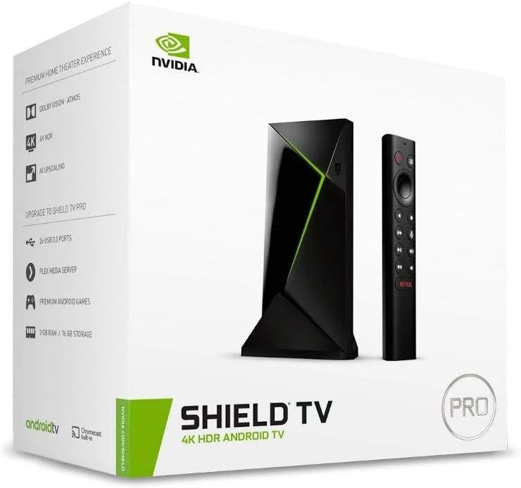 NVIDIA Shield Android TV Pro (4K HDR, Dolby Vision, 3GB RAM, 2x USB)