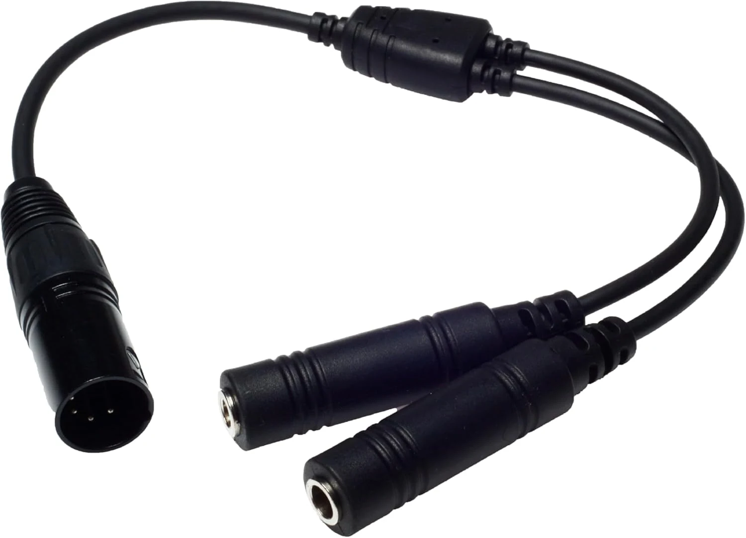 Wirenest GA Twin Plug to Airbus 5 Pin XLR Headset Adapter