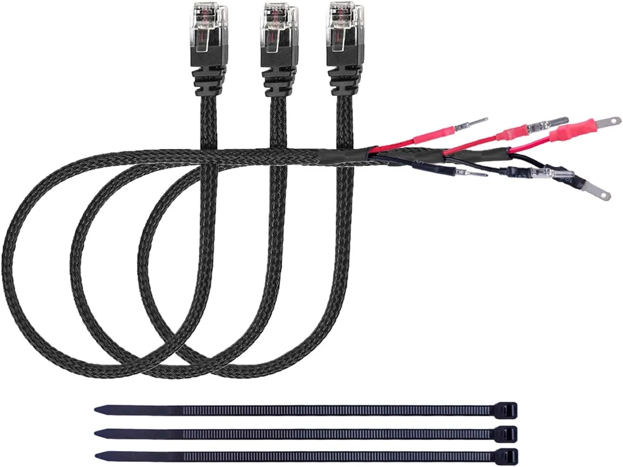 Xislet 16.5" Radar Detector Hardwire Power Cord Mirror Wire Plug (Set of 3)