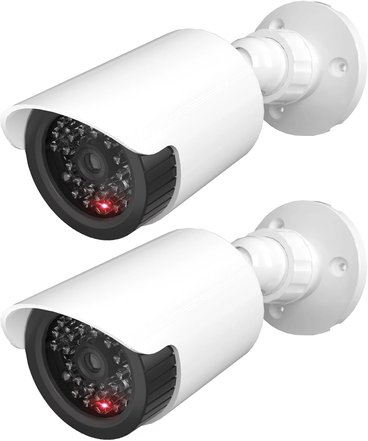 WALI Dummy Fake Camera, Surveillance Security CCTV Dome Camera, Indoor Outdoor Cameras (2 Pack)
