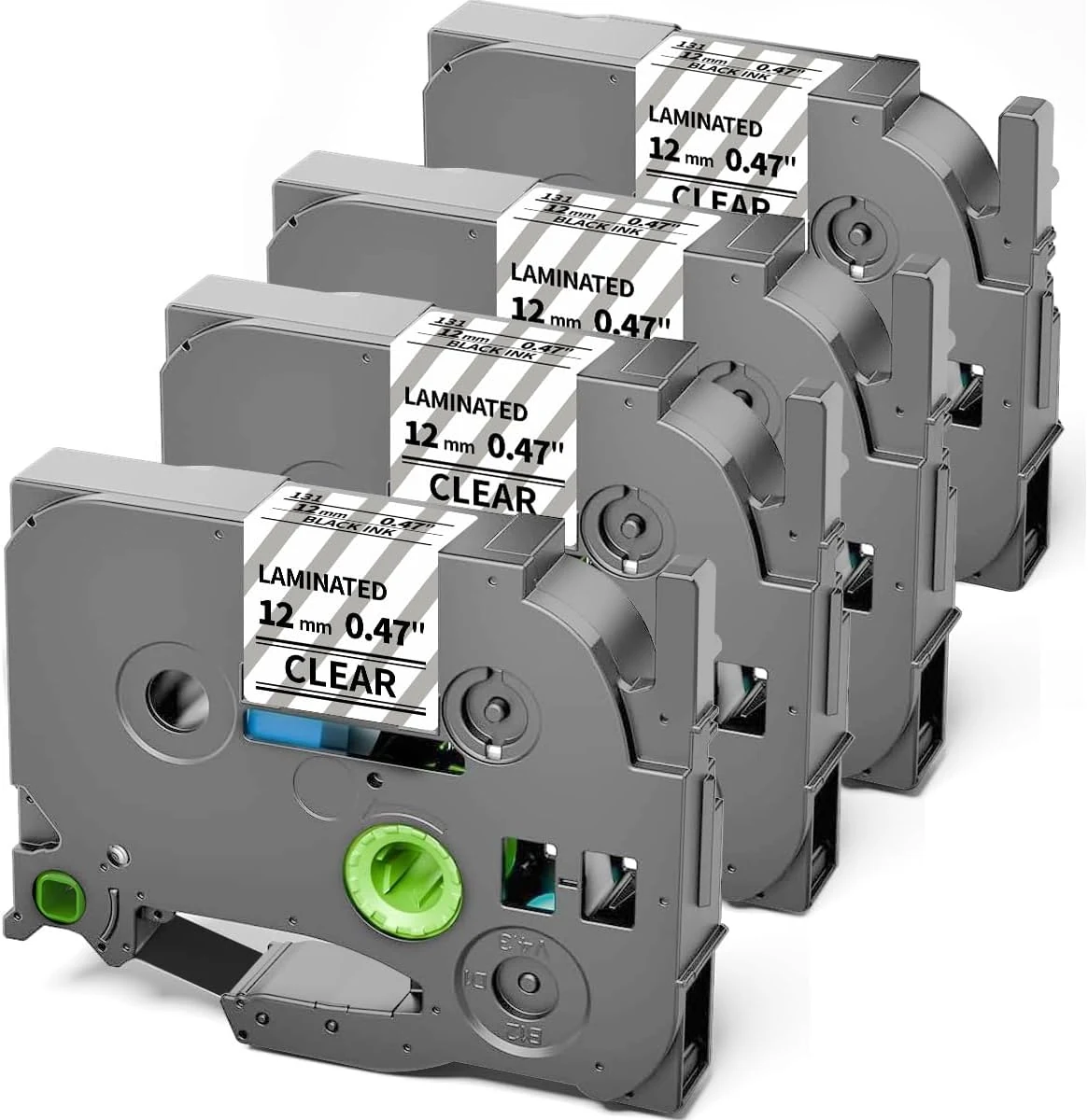 TZe TZ Tape 12mm 0.47 Laminated Clear Replacement for Brother P-Touch Label Tape (TZe-131)