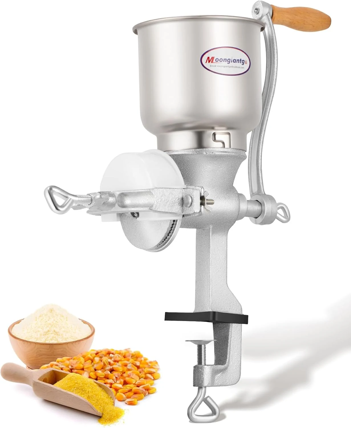 Moongiantgo Corn Grinder Mill Cast Iron Manual Grain Mill Hand Grinder