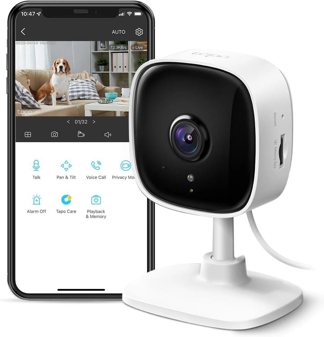 TP-Link Tapo 1080P Indoor Security Camera for Baby Monitor, Dog review