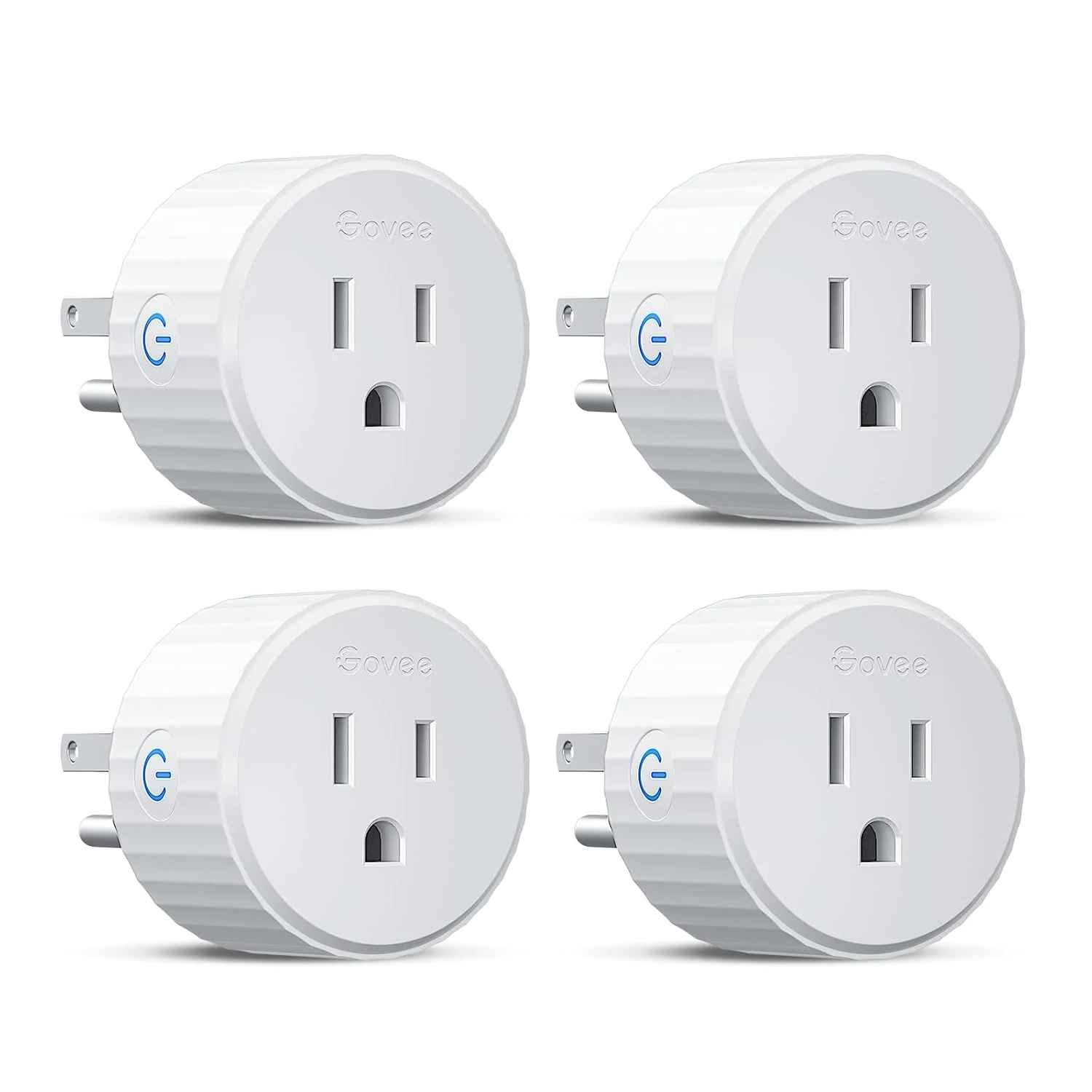 Govee Smart Plug, WiFi Plugs Work with Alexa & Google Assistant, Smart Outlet with Timer & Group Controller (4 Pack)