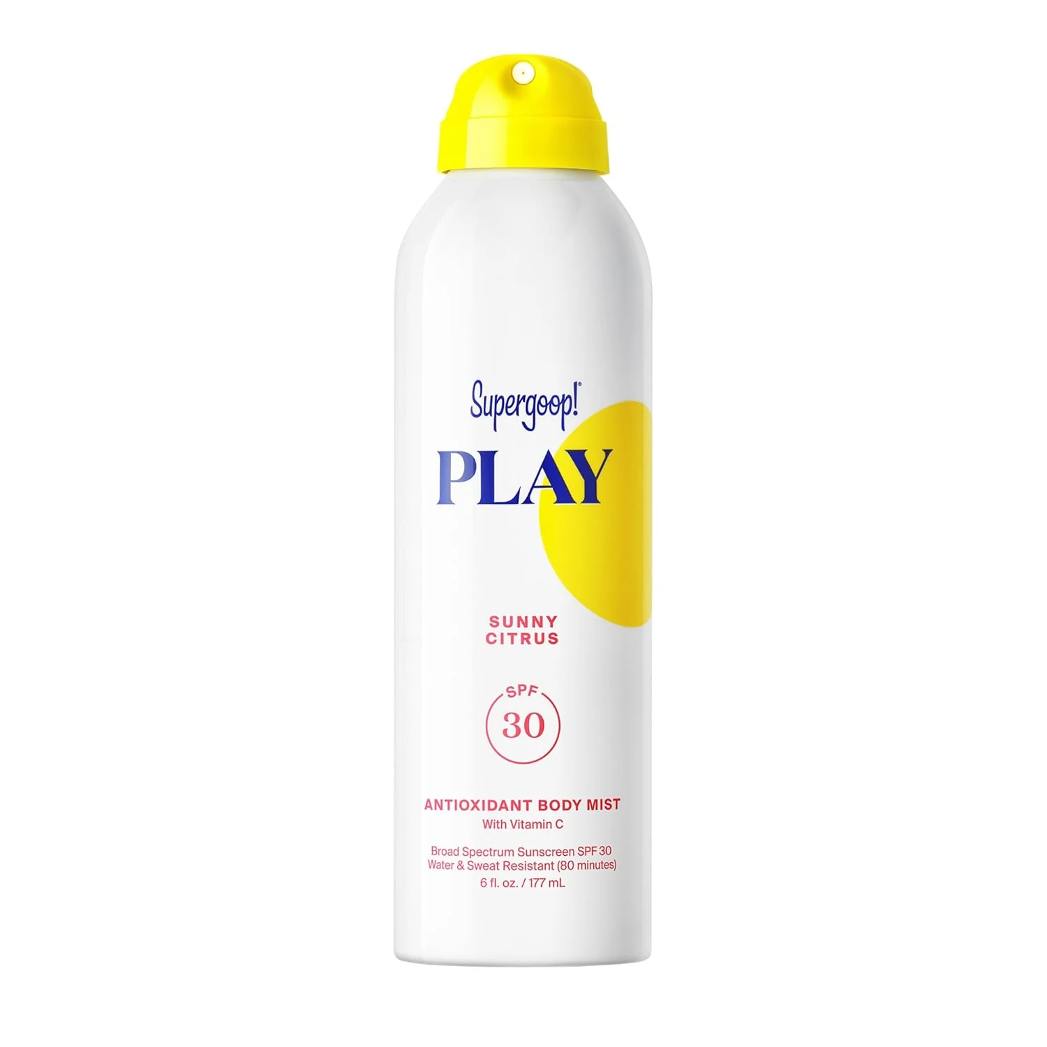 Supergoop! PLAY SPF 30 Antioxidant Body Mist w/Vitamin C -Broad Spectrum Sunscreen Spray - Great for Active Days
