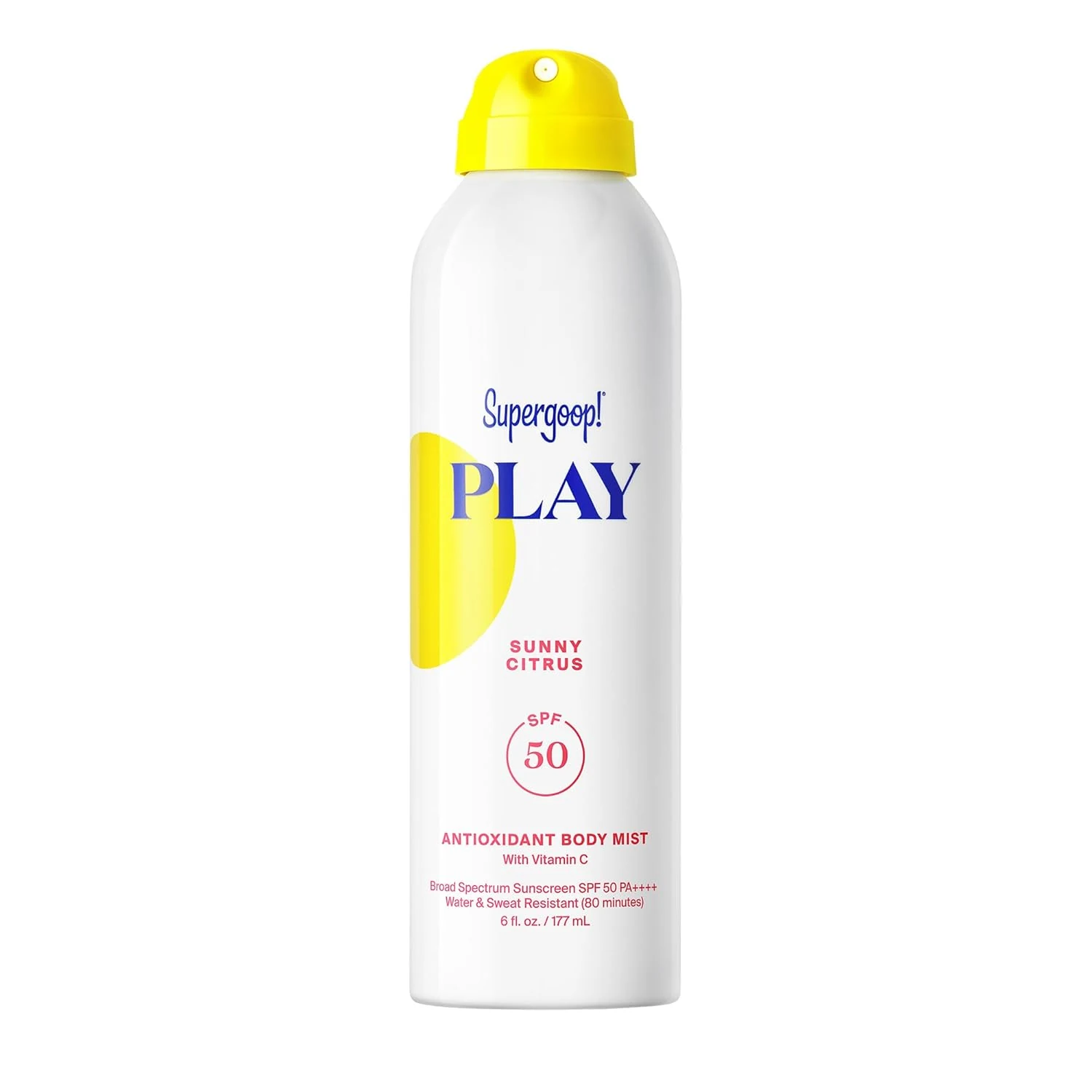 Supergoop! PLAY Antioxidant Body Mist Vitamin C -SPF 50 PA++++ Broad Spectrum Sunscreen - Body Spray