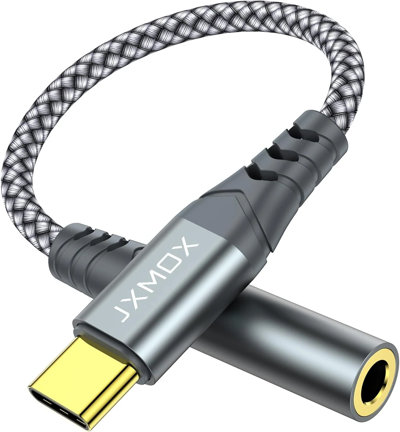 JXMOX USB Type C to 3.5mm Female Headphone Jack Adapter