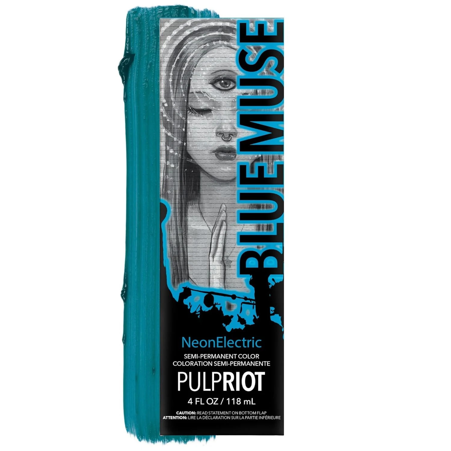 Pulp Riot Semi Permanent Hair Color Blue Muse – Bright Neon Blue