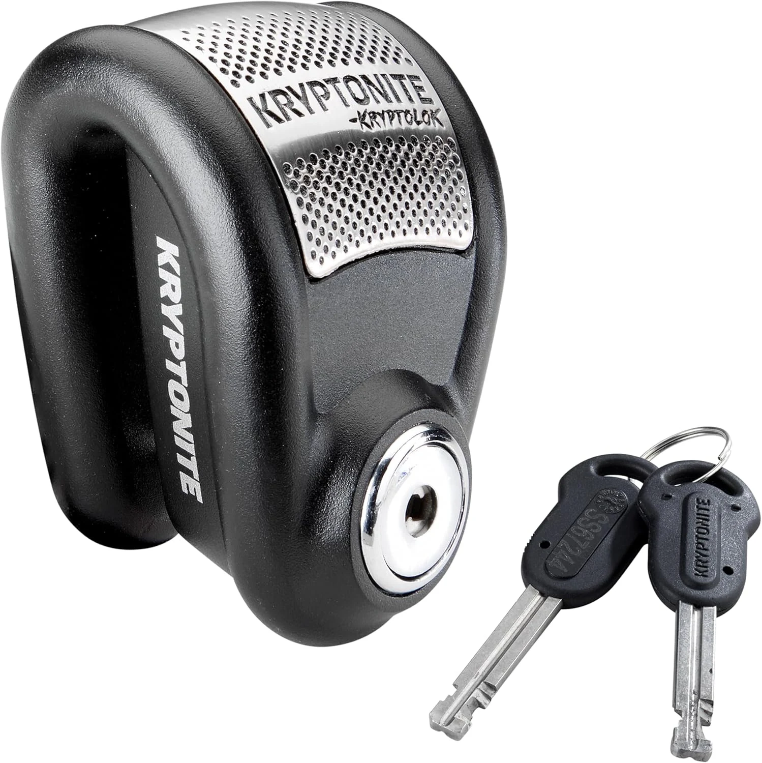 Kryptonite Heavy Duty Motorcycle Alarm Disc Lock – Anti-Theft Powersport Brake Lock with 120dB Siren, Weather-Resistant Security for Motorcycles & Scooters