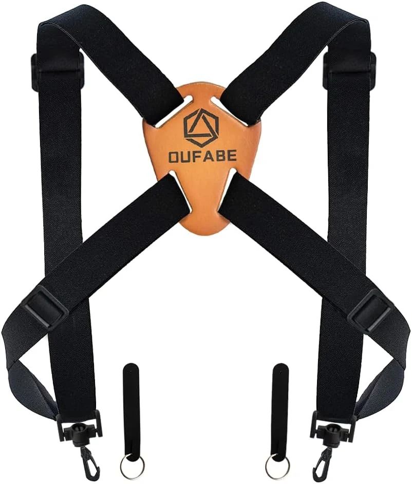 Binocular Harness Strap, X-shaped Adjustable and Deluxe Bino Chest Straps