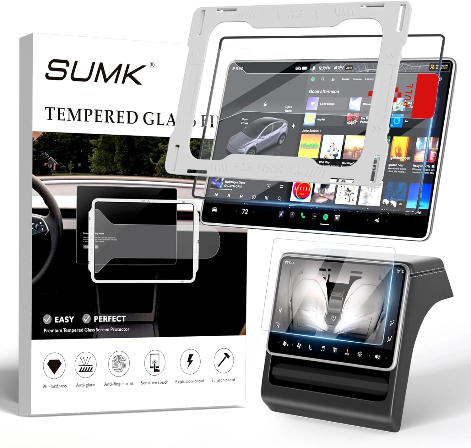 16" Screen Protector for 2026 Tesla Model Y Juniper (Premium & Performance)