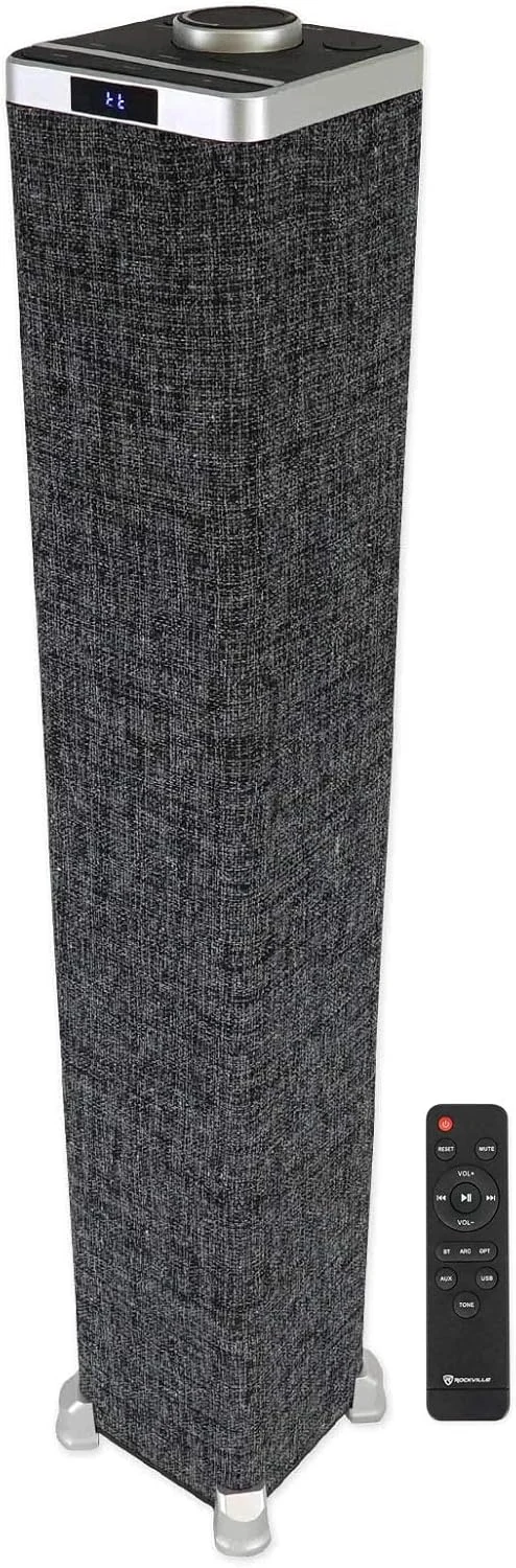 Rockville ONE-Tower 200W Peak / 60W RMS All-in-One Tower Bluetooth Speaker System