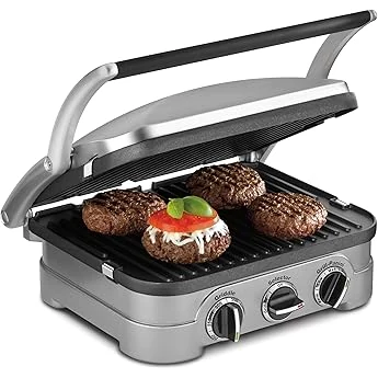 Cuisinart GR-6S Contact Griddler with Smoke-Less Mode