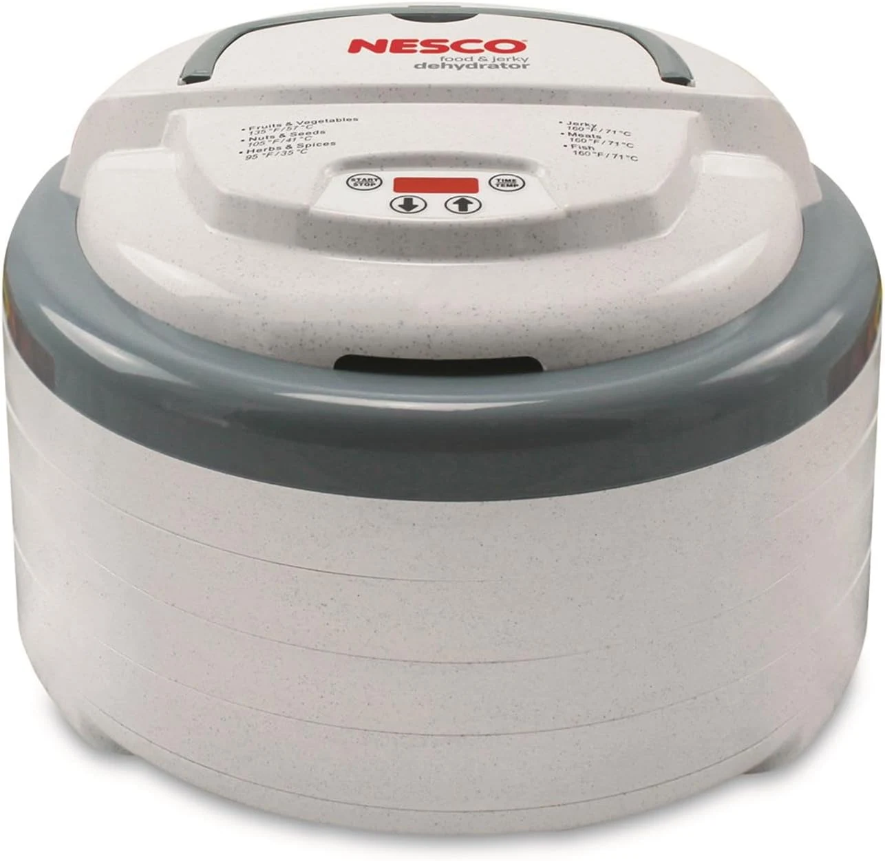Nesco FD-79 Snackmaster Pro Digital Food Dehydrator for Snacks, Fruit, Beef Jerky, Meat, Vegetables & Herbs (Gray)