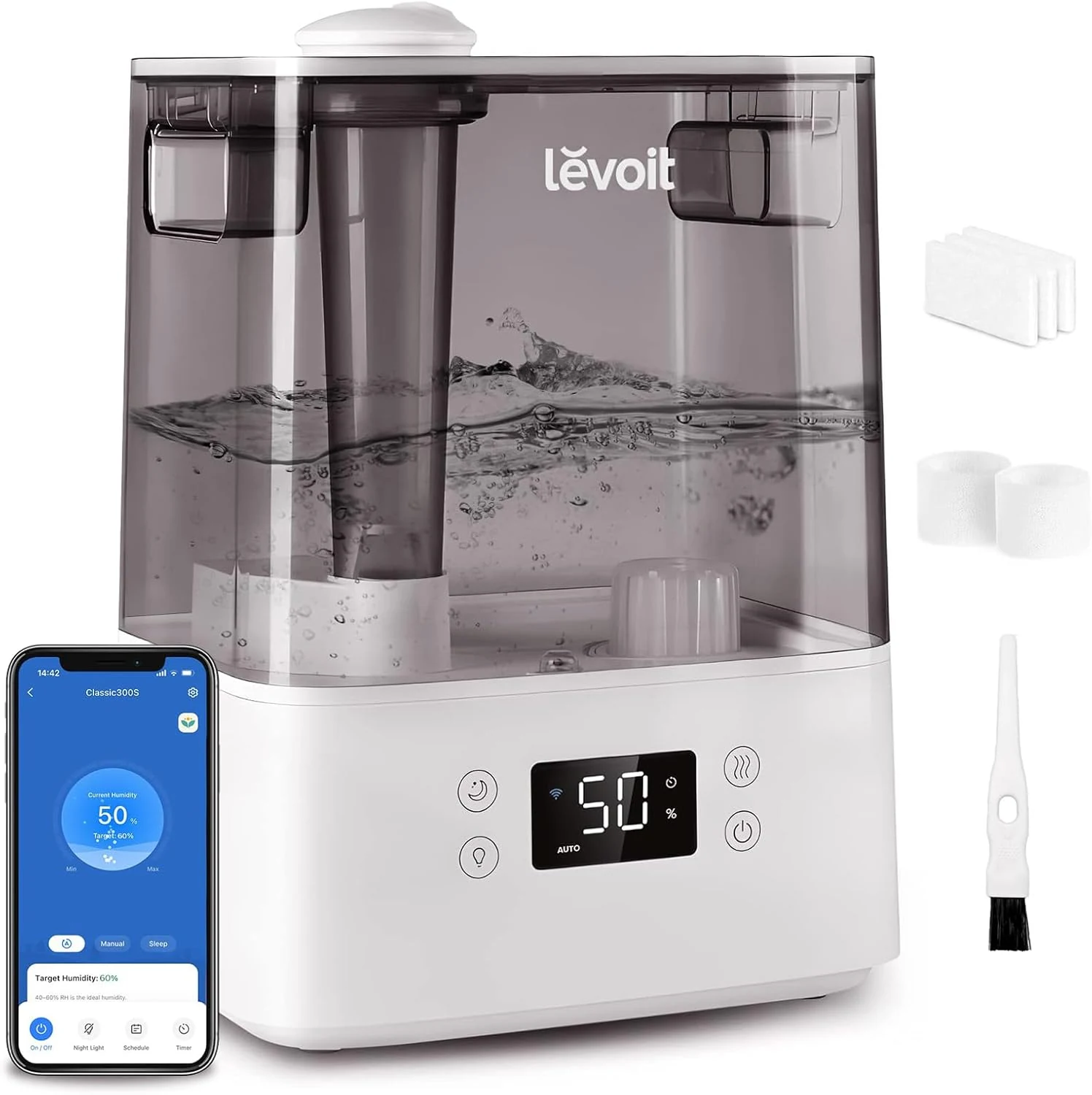 LEVOIT Humidifiers for Bedroom Large Room Home, (6L) Cool Mist