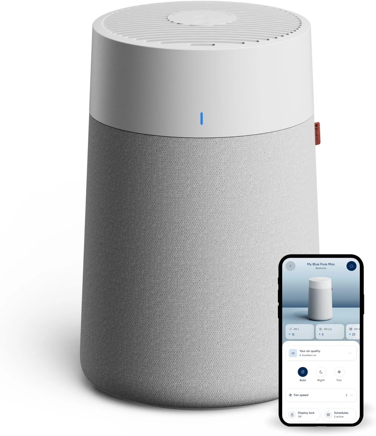BLUEAIR Blue Pure 511i Max Smart Air Purifier for Bedroom & Small Rooms up to 926 Sq Ft