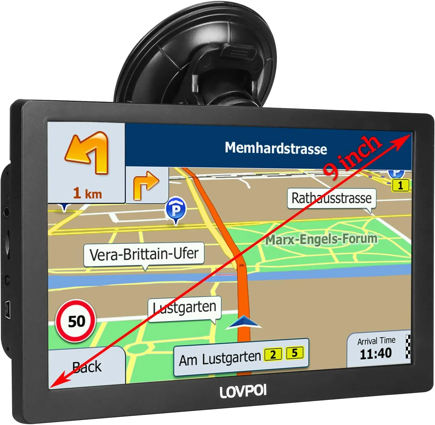Truck GPS Commercial Drivers 2026, Semi Truck GPS Navigation, 9 inch Trucker Navigation System for Car with Lifetime Map Updates