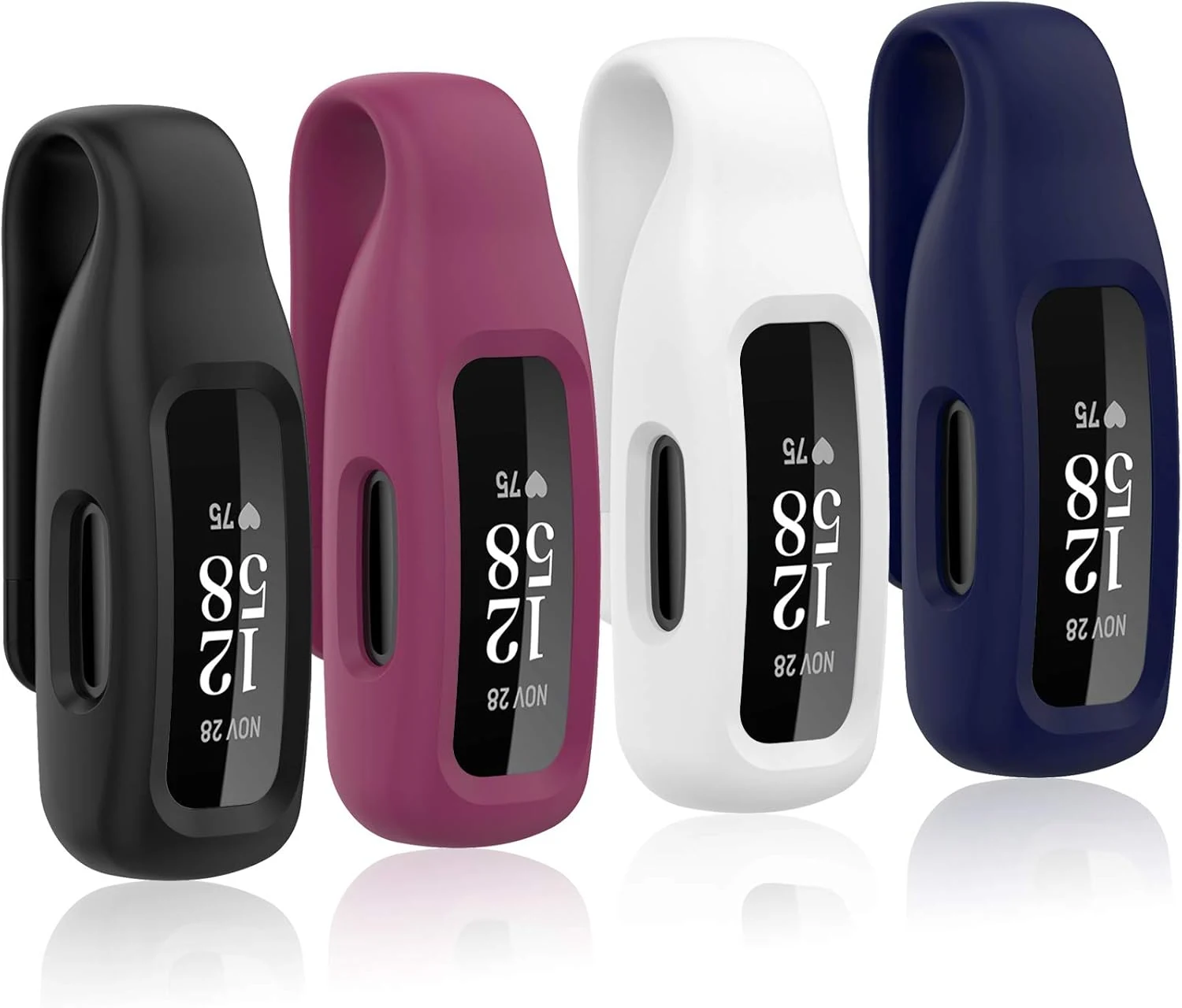 4-Pack Clip Case Compatible with Fitbit Inspire 2/Fitbit Inspire 3