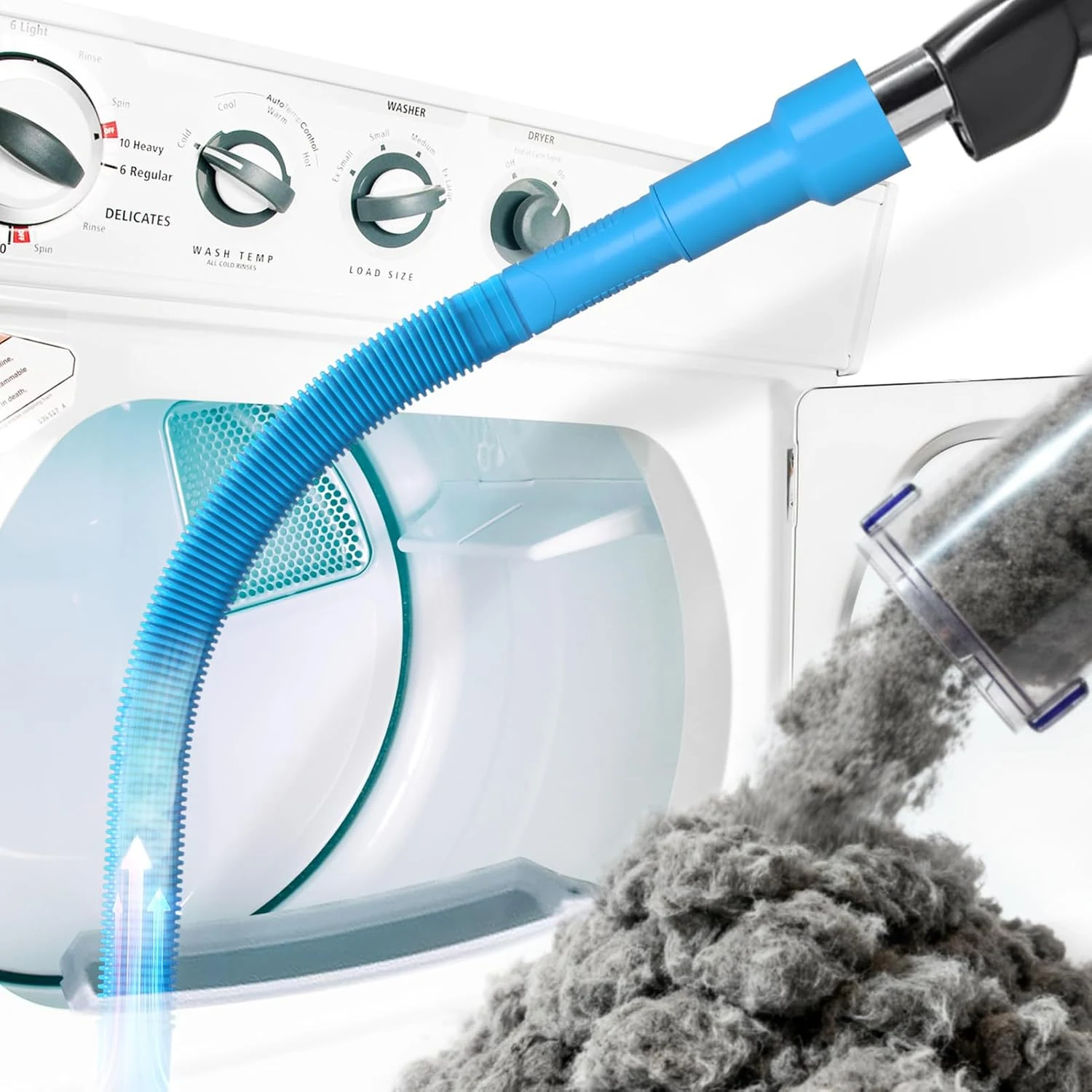 Holikme Dryer Vent Cleaner Kit Dryer Lint Vacuum Attachment Brush