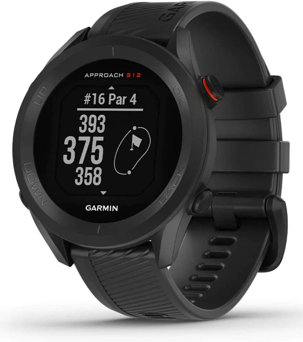 Garmin Approach S12, Easy-to-Use GPS Golf Watch, 42k+ Preloaded Courses, Black, 010-02472-00