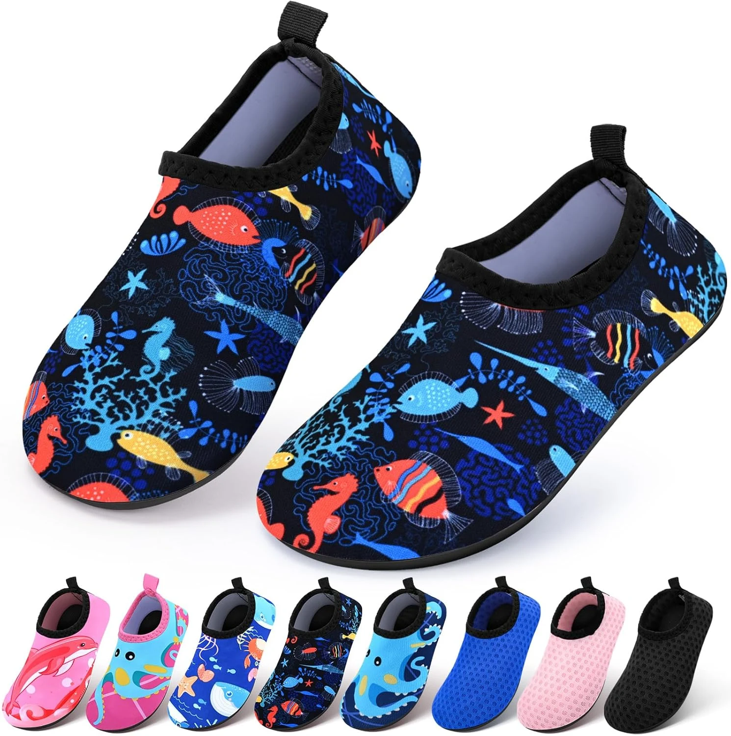 Kids Boys Girls Swim Water Shoes, Toddler Kids Swim Water Shoes Non-Slip Quick Dry Beach Shoes