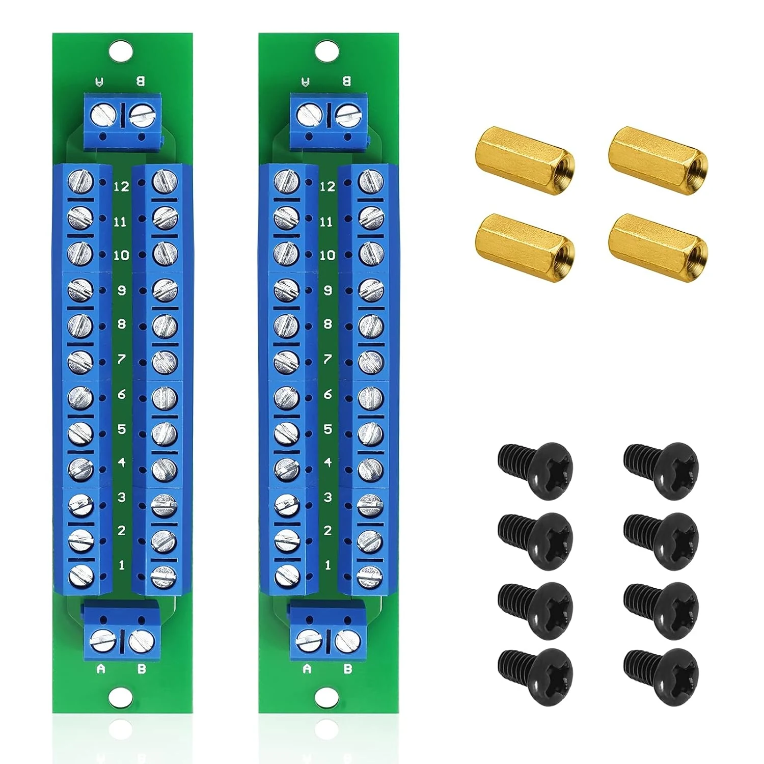 PCB Double-Layer Wiring Power Distribution Board Kit, 2 x 12 Position Power Distribution Module