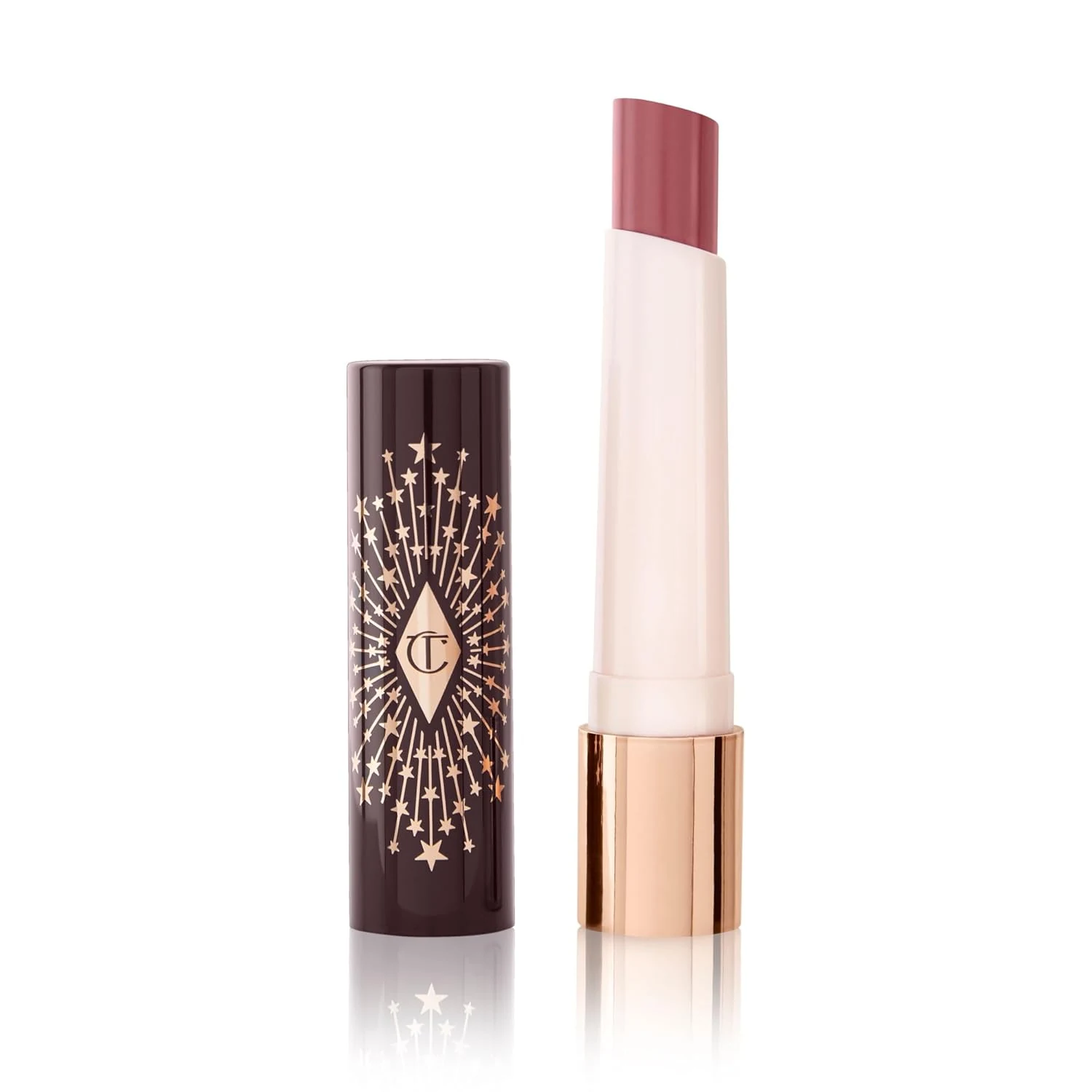 Charlotte Tilbury Hyaluronic Happikiss Lipstick Balm - High-Shine, Hydrating Lipstick Balm (Pillow Talk)