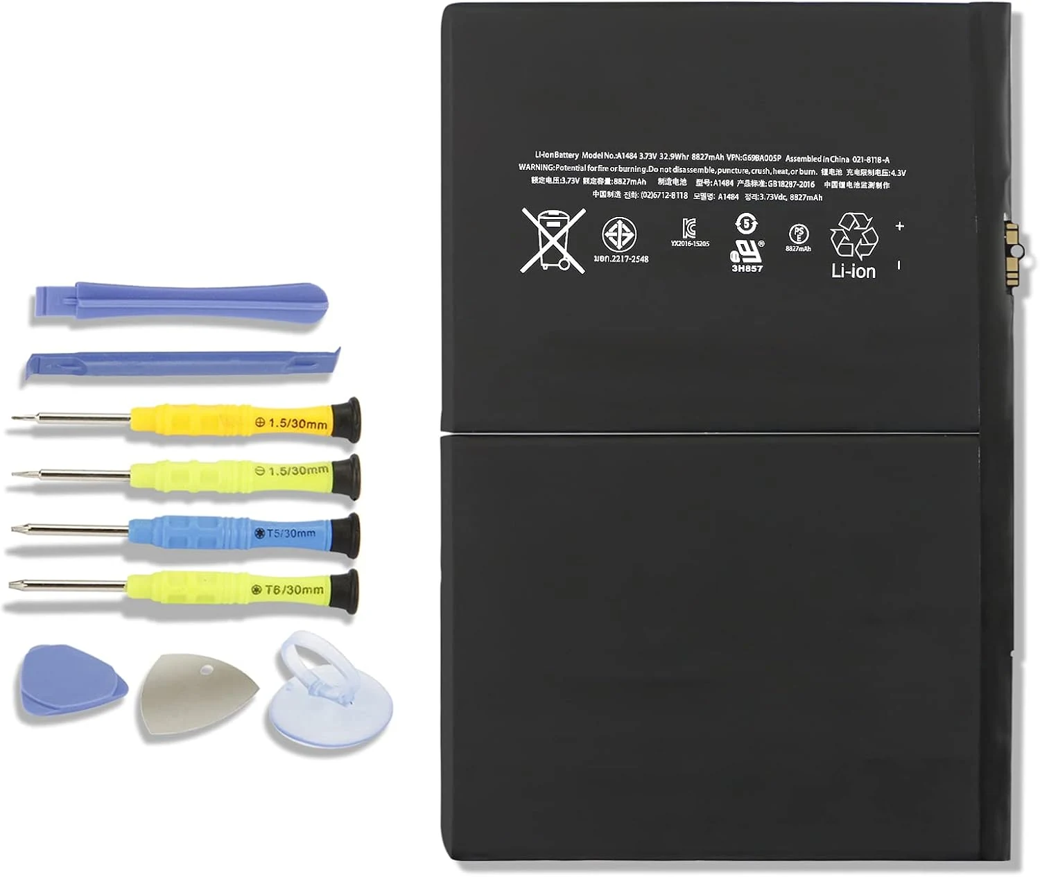 A1484 A1474 Tablet Battery Replacement for iPad 5th 6th 7th 8th 9th Generation